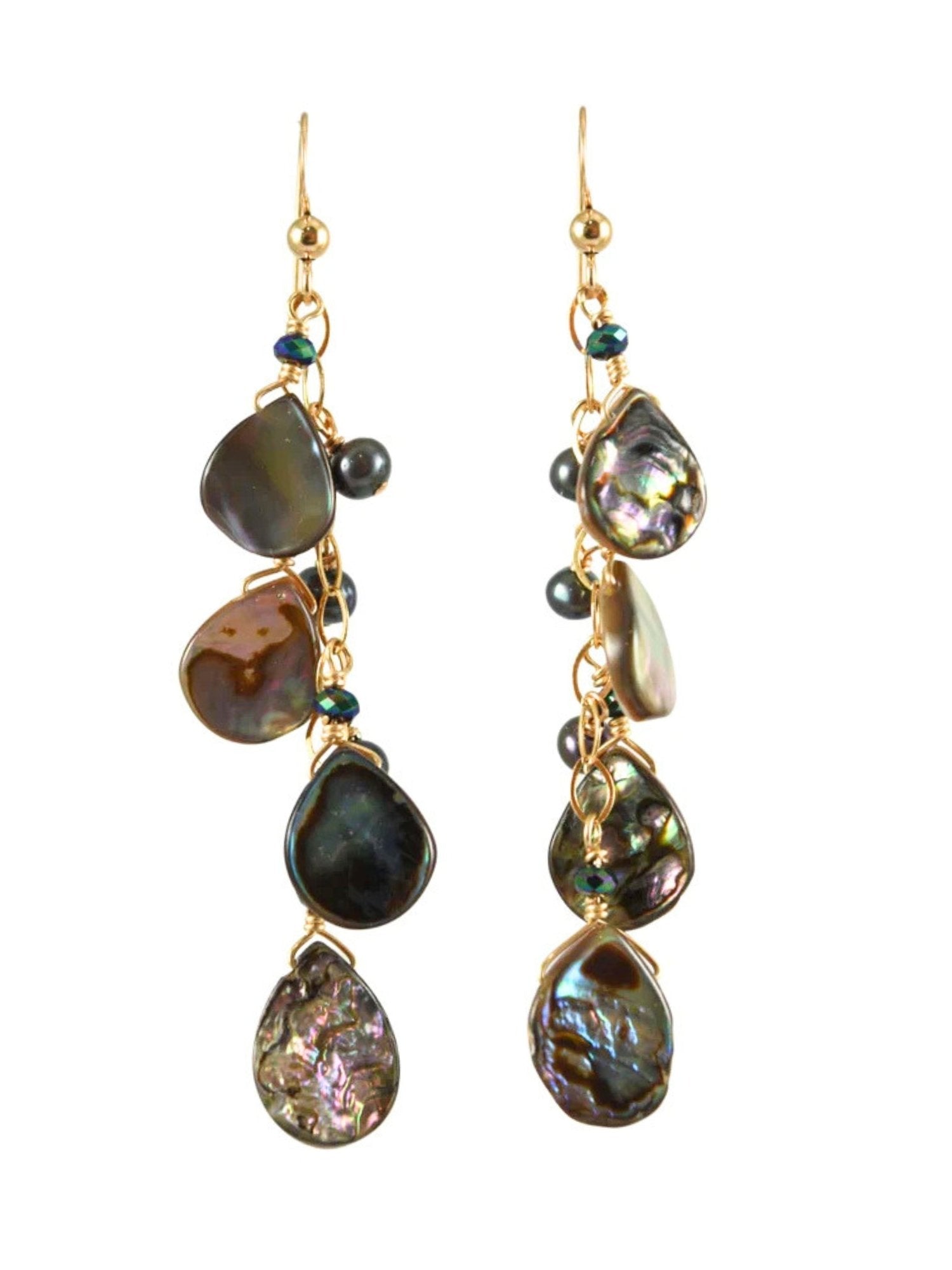 Abalone Cascade Earrings