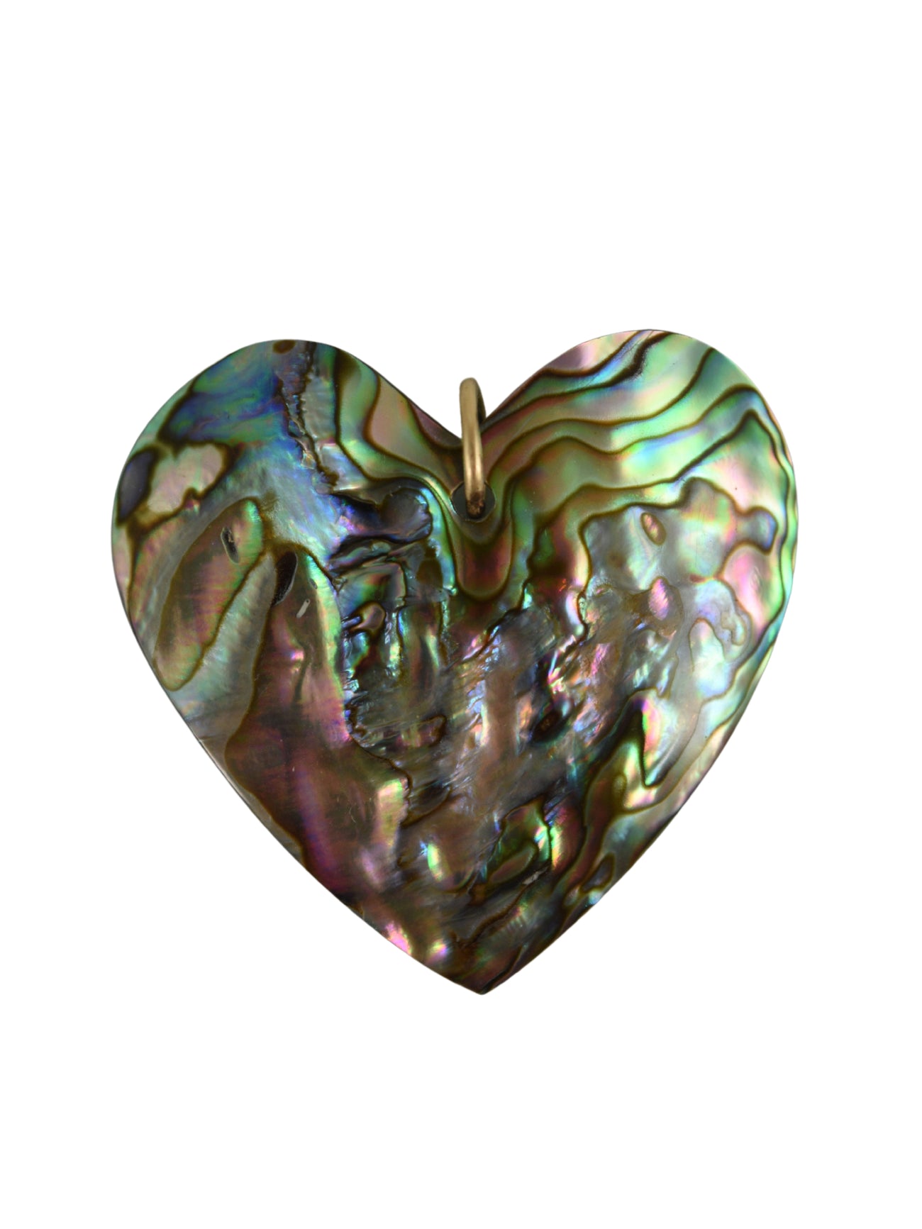 Abalone Heart Charm