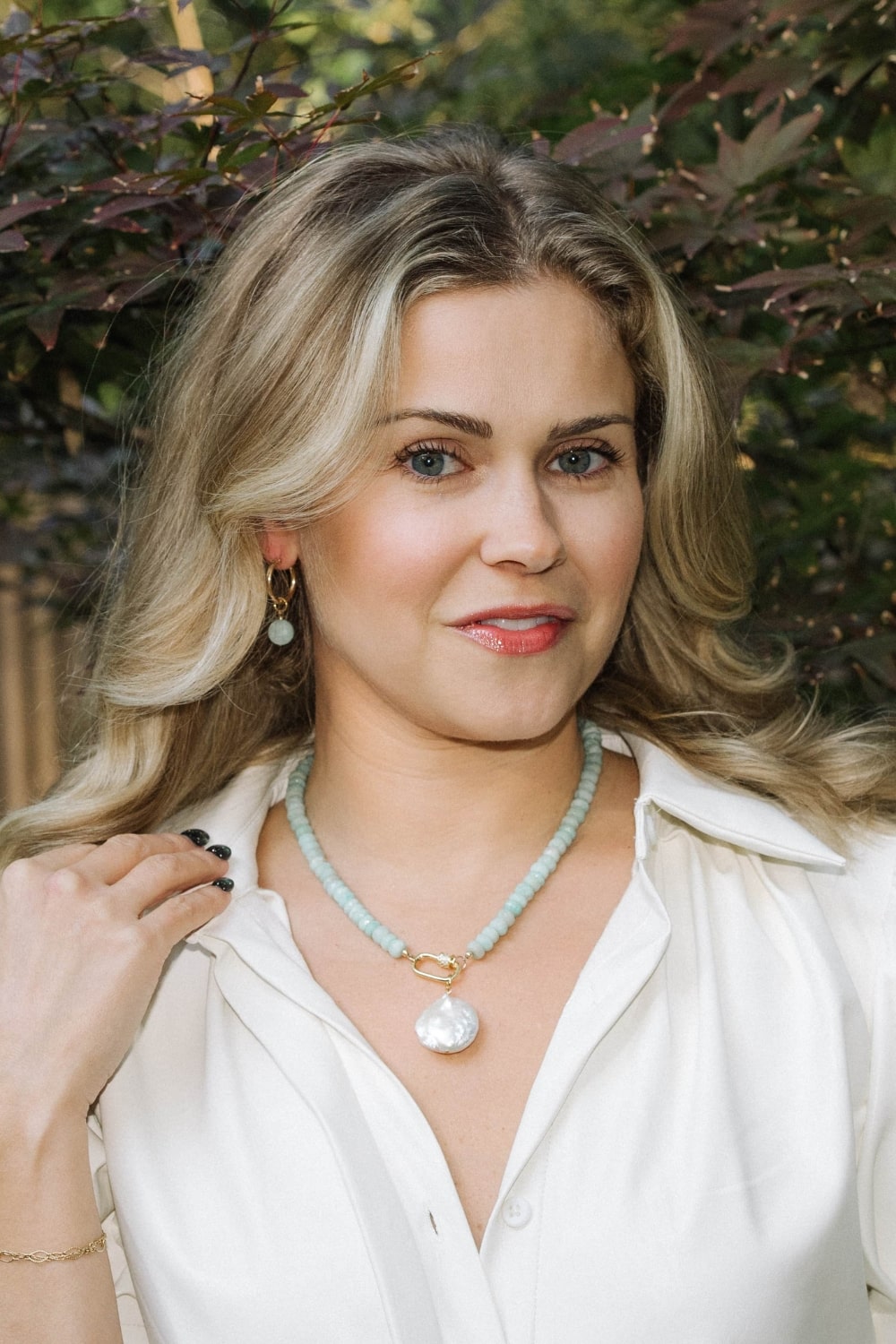 Amazonite Carabiner Necklace