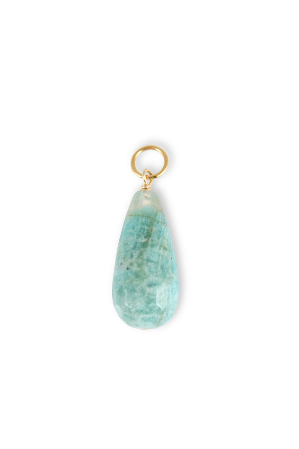 Amazonite Teardrop Charm