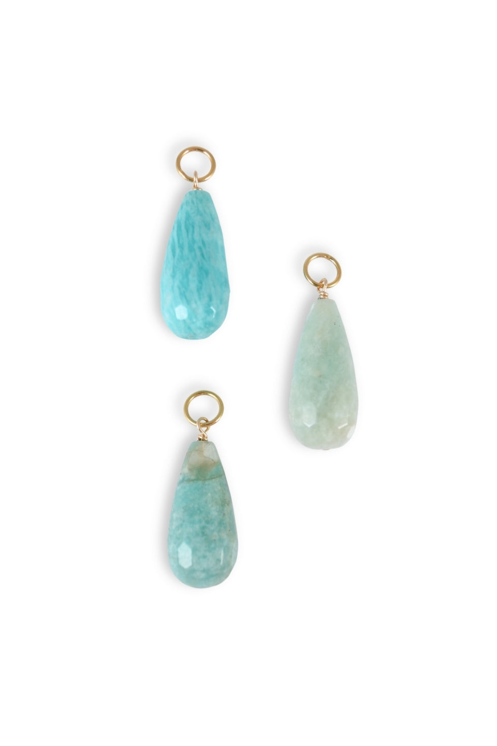 Amazonite Teardrop Charm
