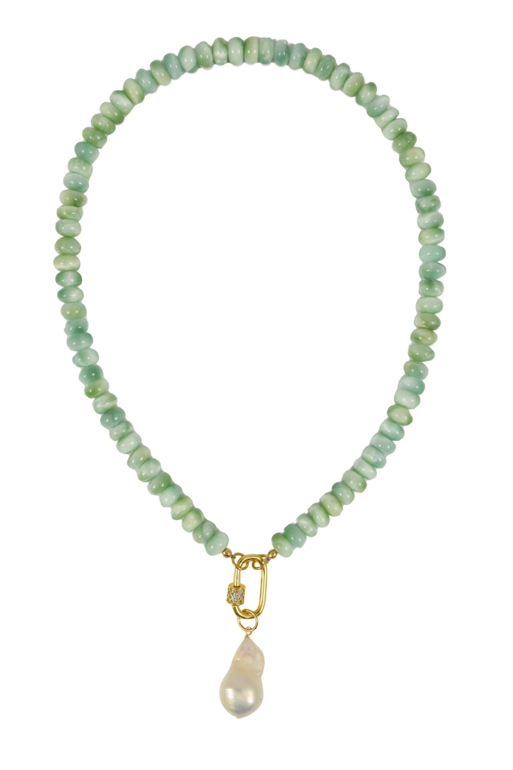 Angelite Carabiner Necklace