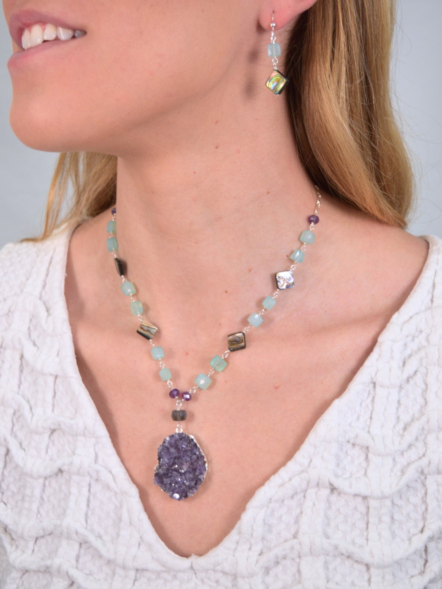 Aurora Druzy Necklace 