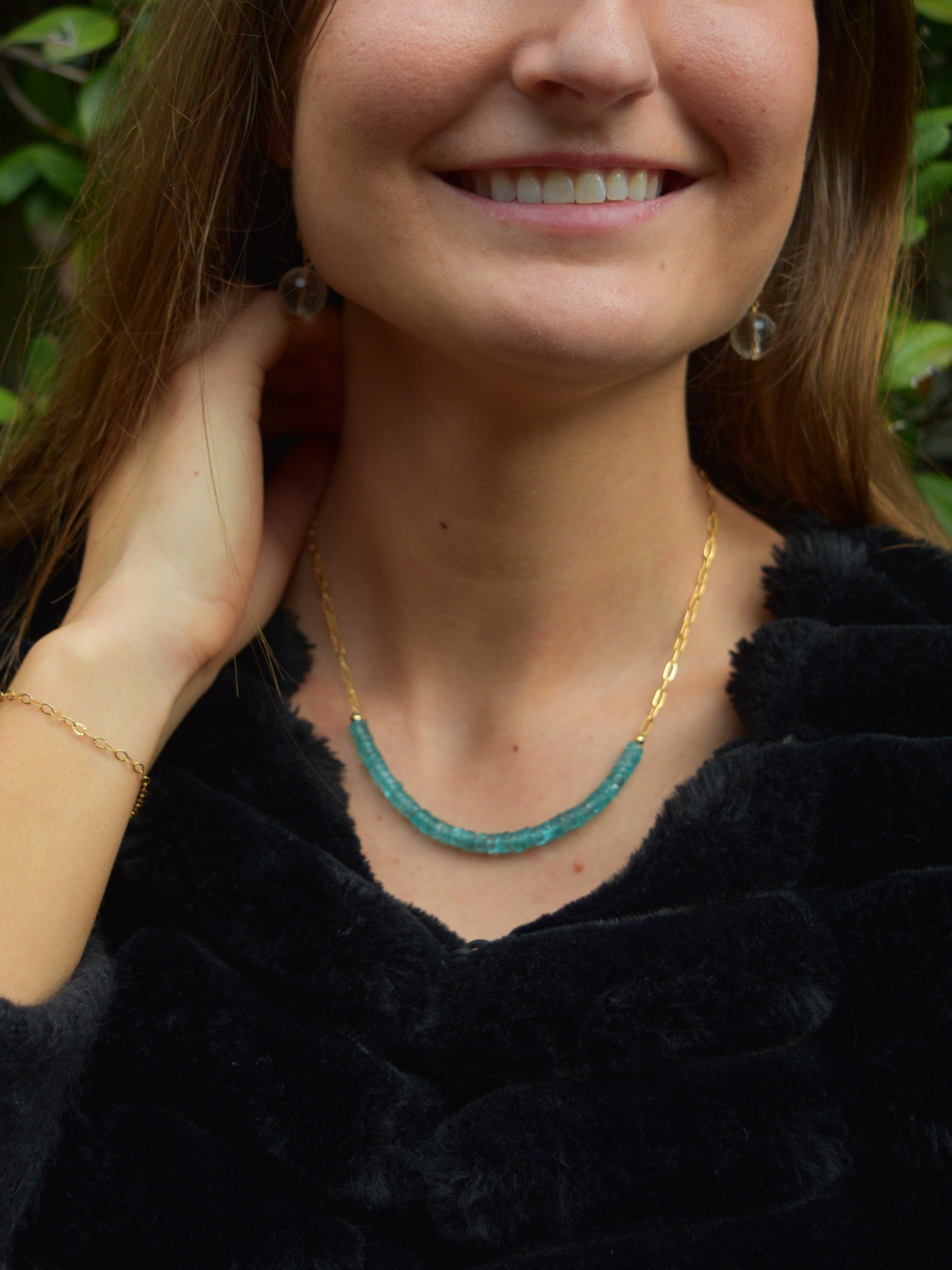 Bailee Necklace in Apatite