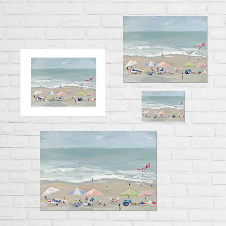 Beach Day Print by Kim Hovell 