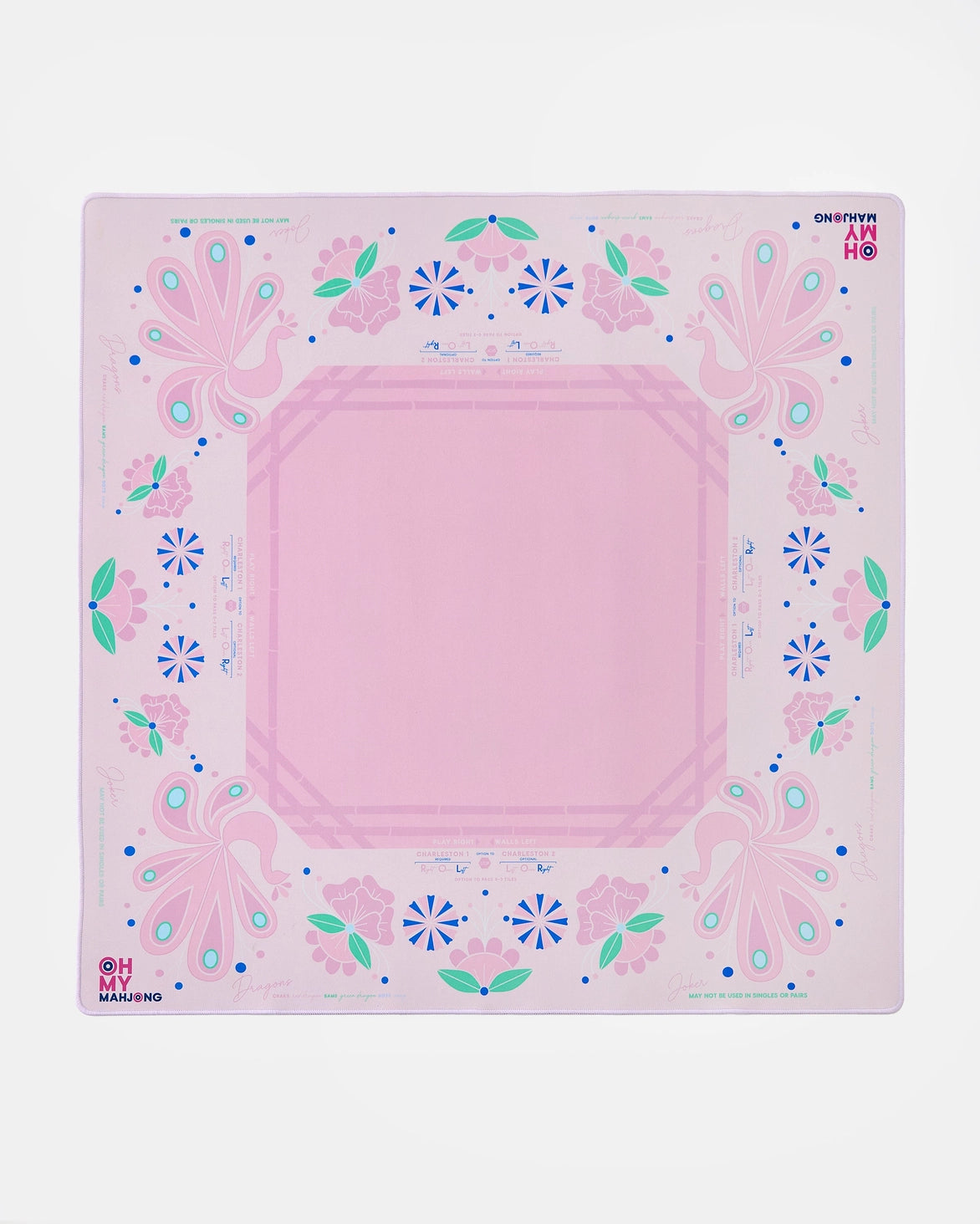Birdie Pink Mahjong Mat