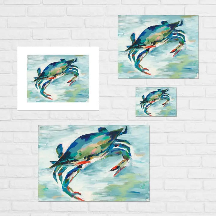 Blue Crab Print by Kim Hovell 