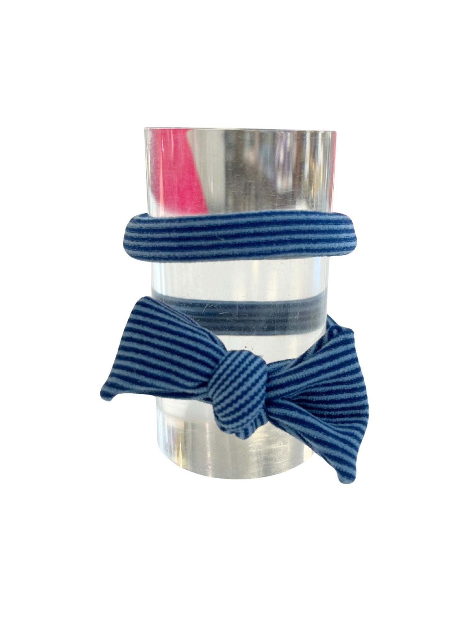 Striped Bow Hair Ties