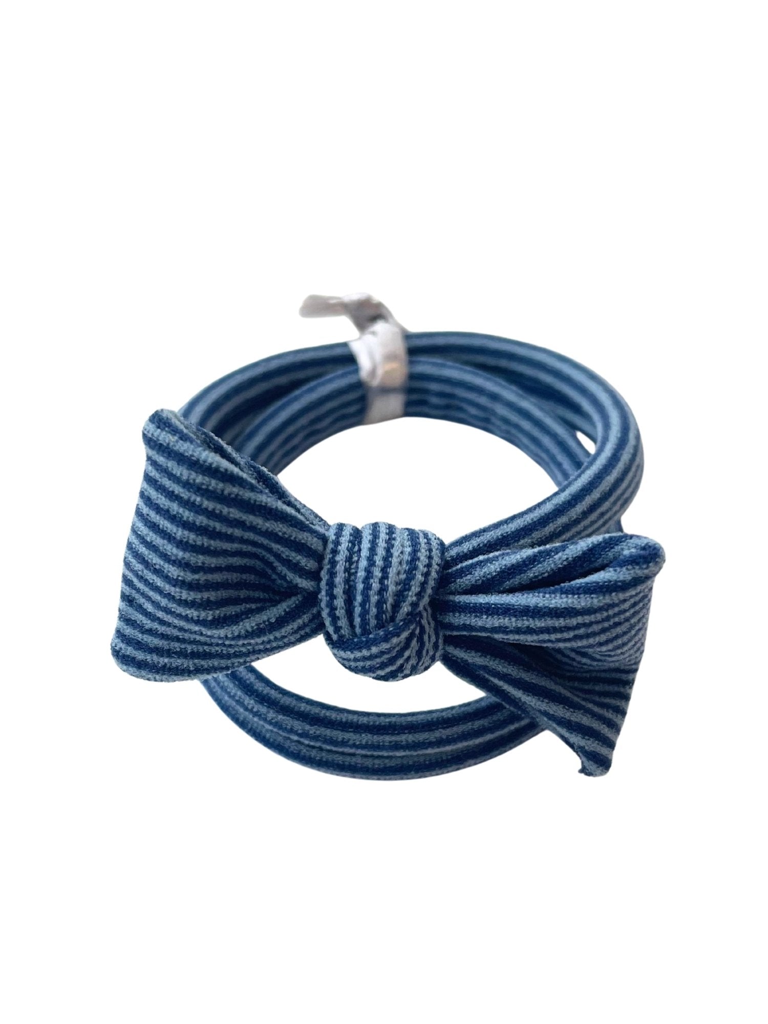 Striped Bow Hair Ties