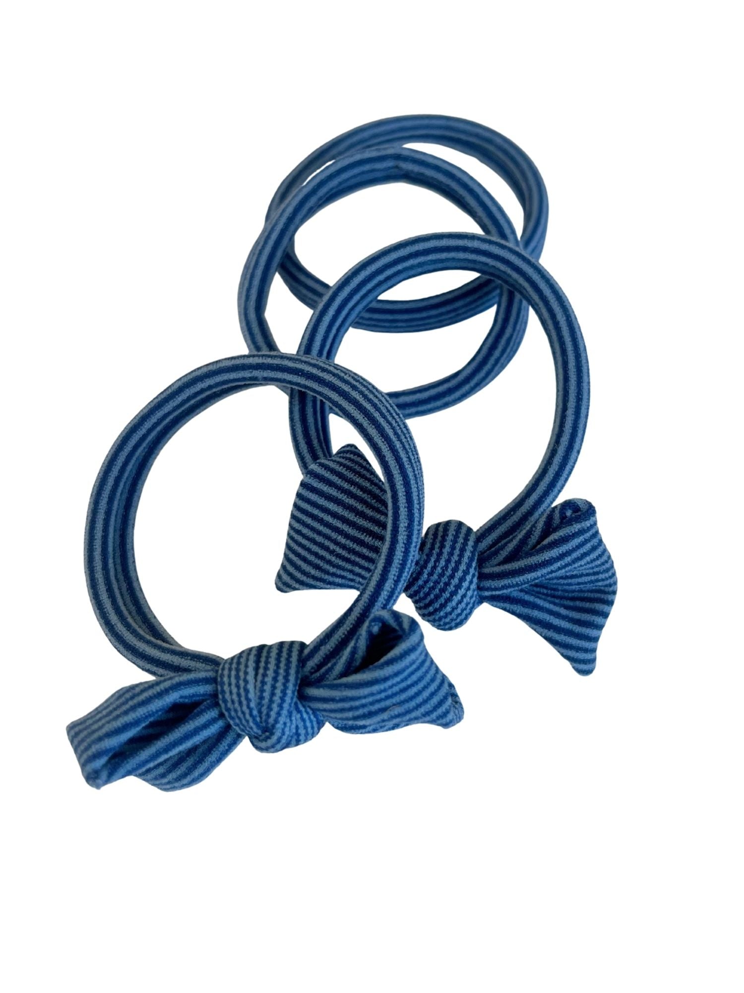 Striped Bow Hair Ties