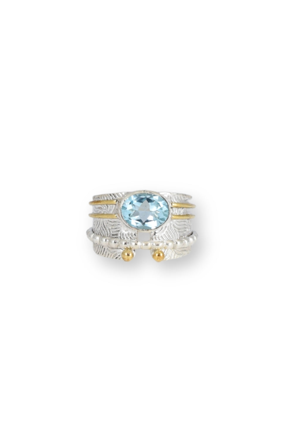 Blue Topaz Spinner Ring