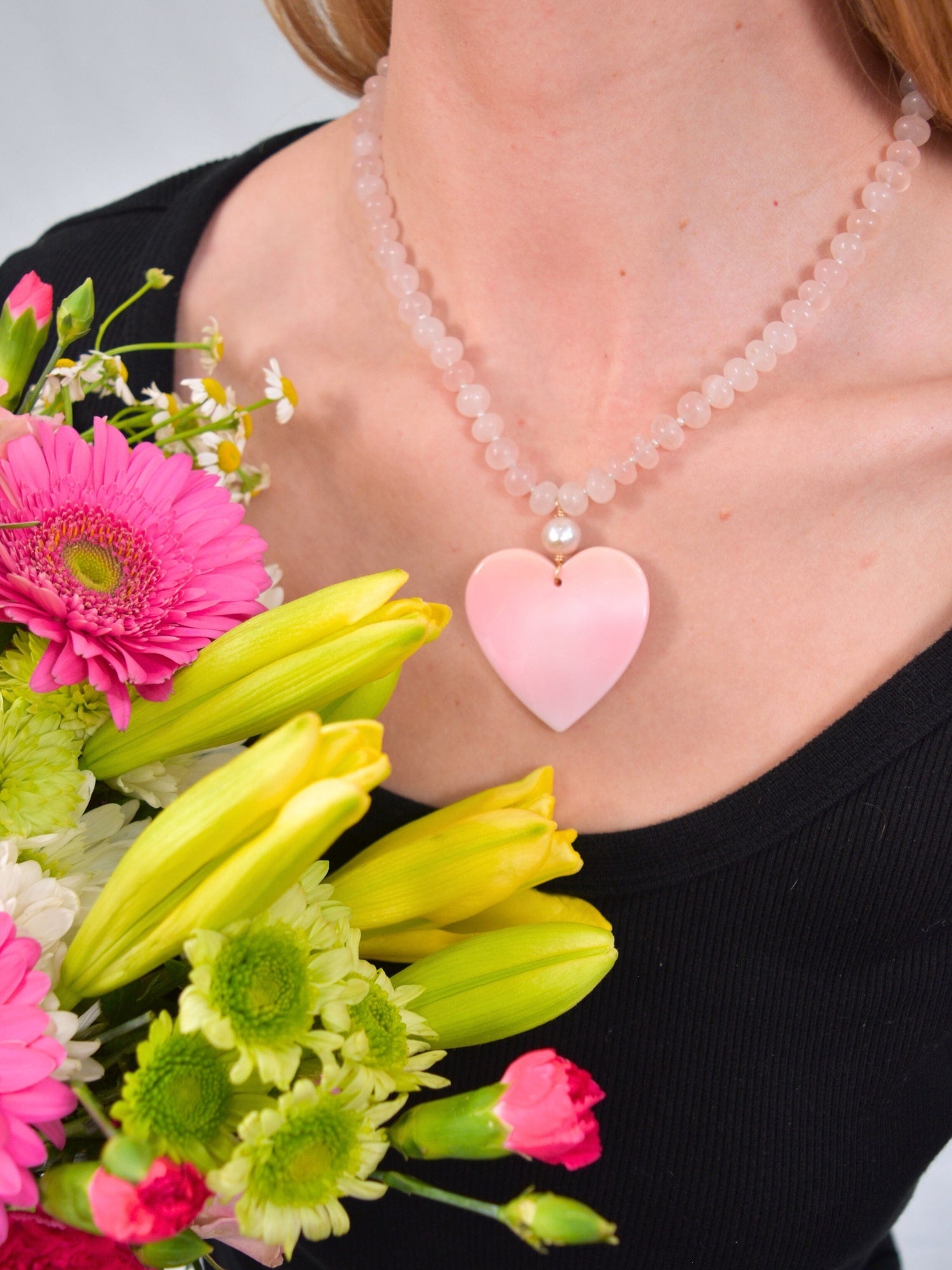 Blush Heartstrings Necklace 