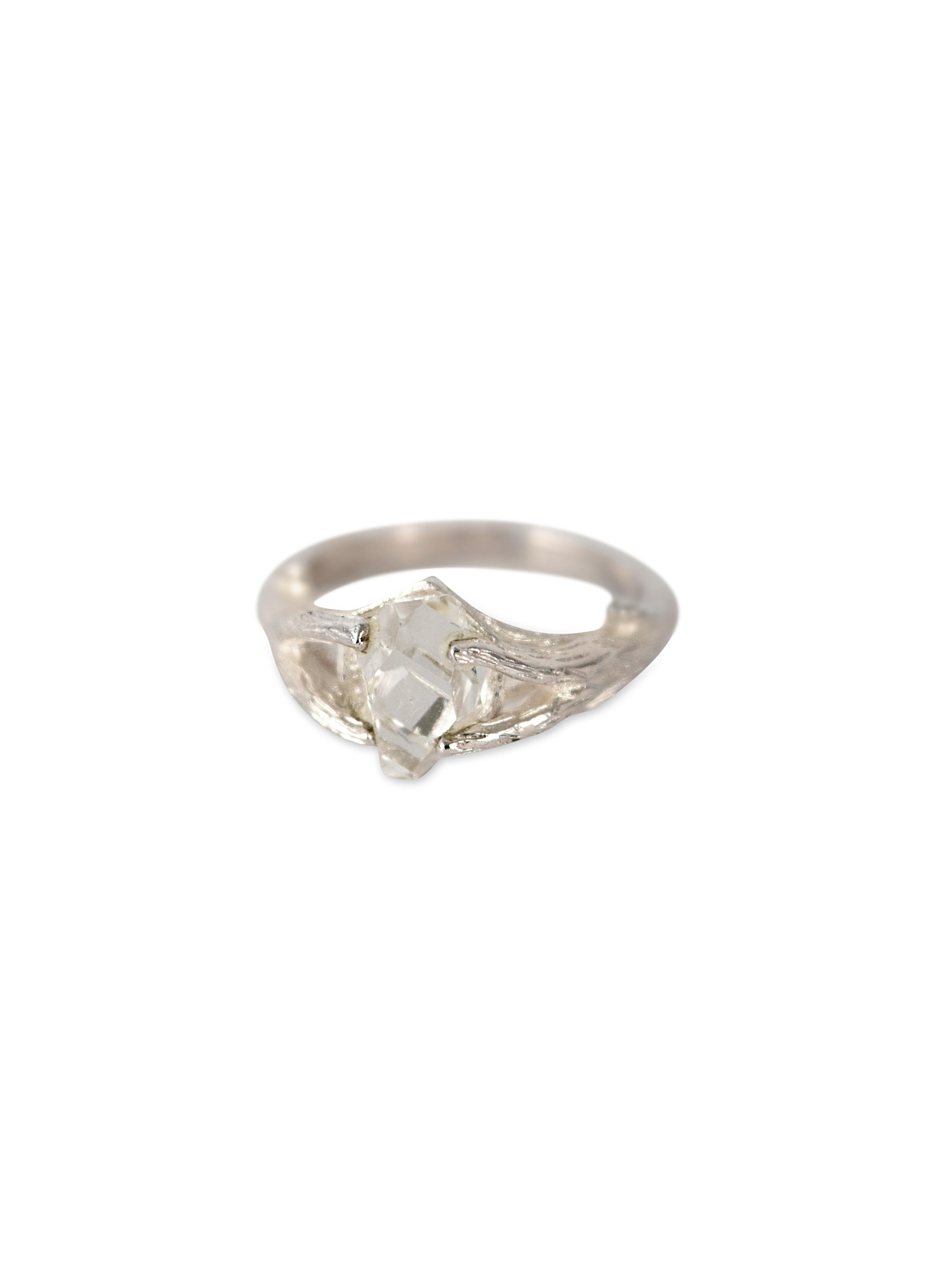 Branch Herkimer Diamond Ring
