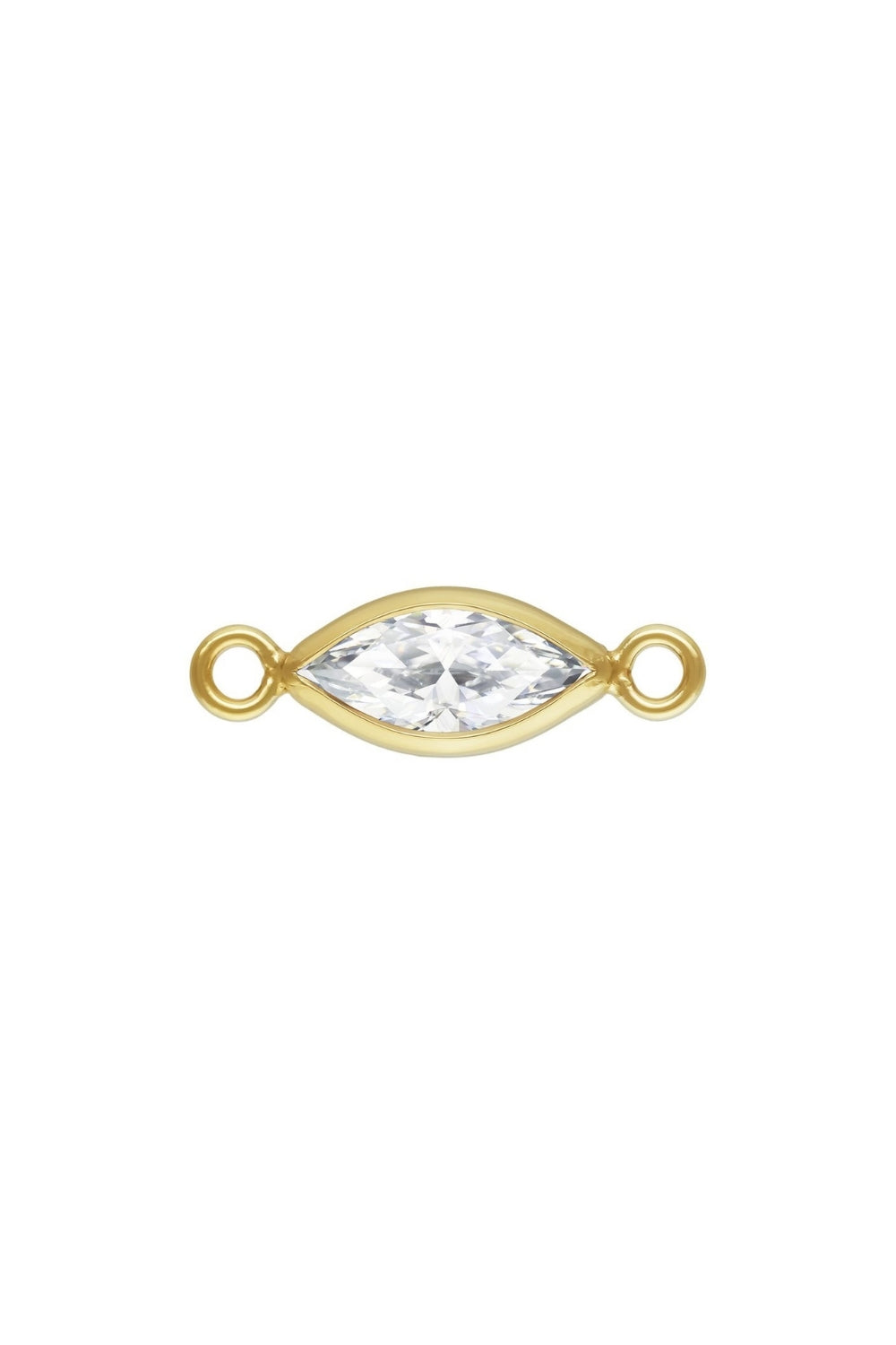 Marquise Cubic Zirconia Charm