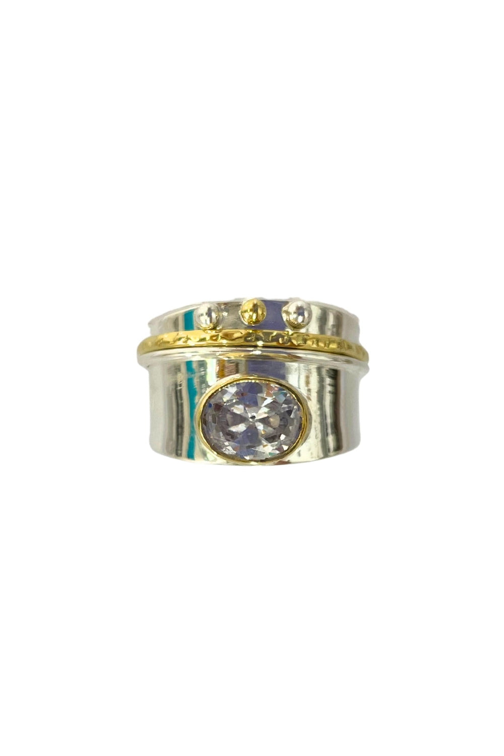CZ Spinner Ring