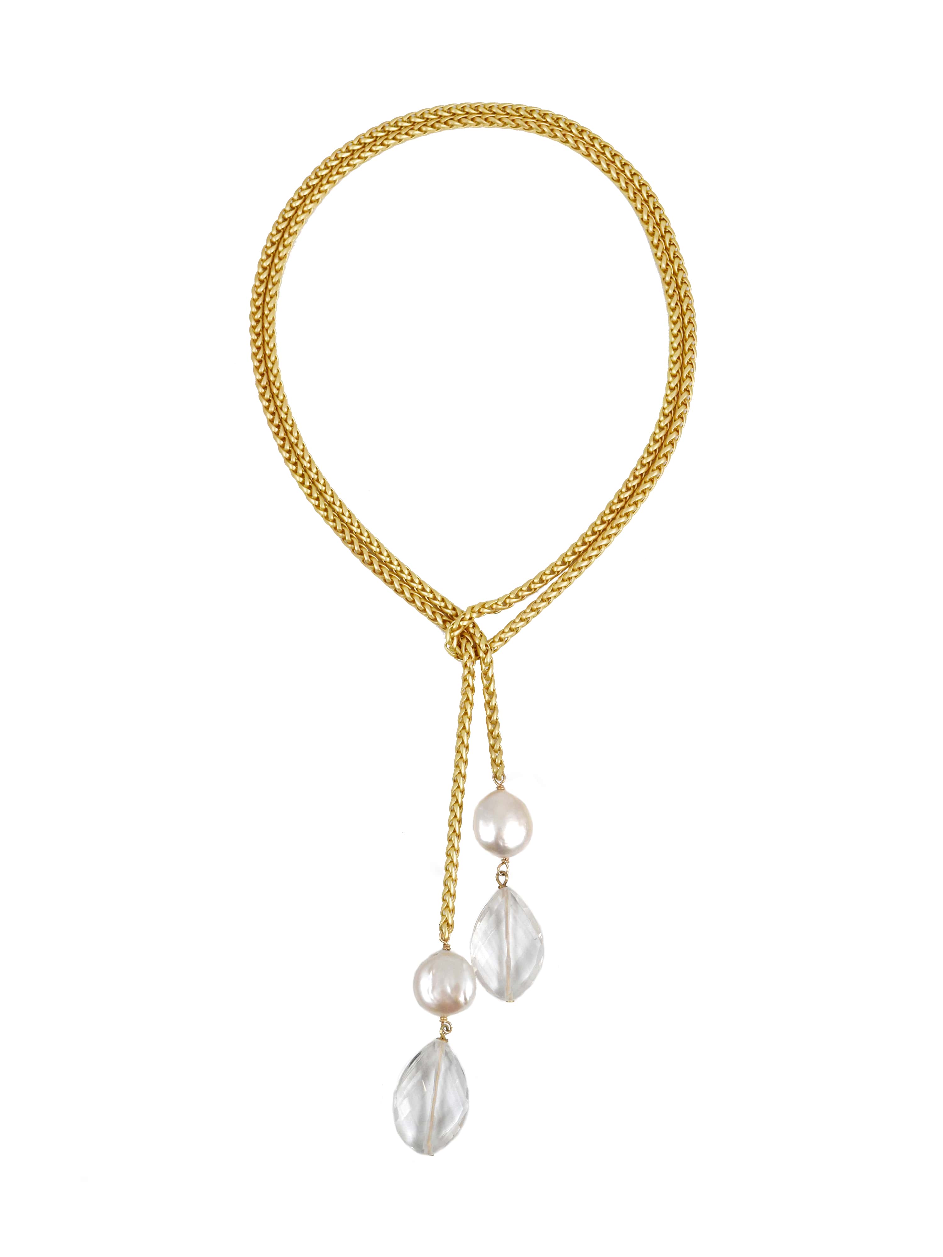 Celeste Crystal Lariat Necklace