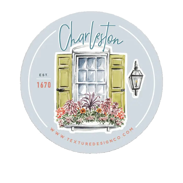 Charleston Flower Box Sticker