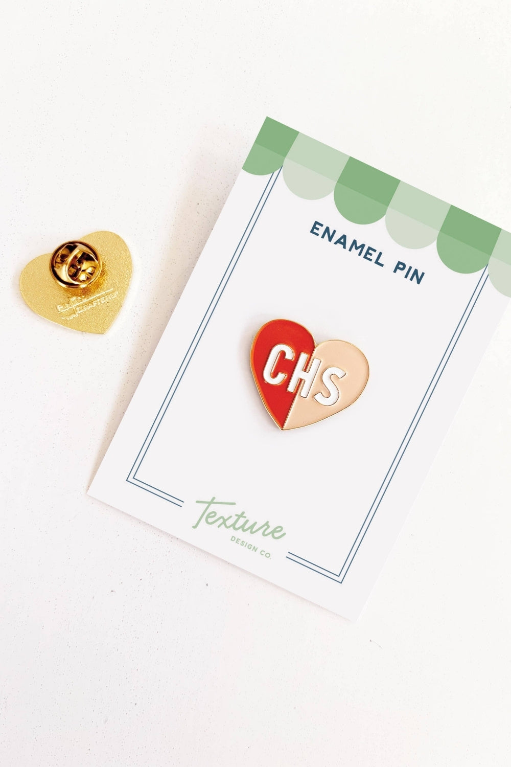 Charleston Heart Enamel Pin