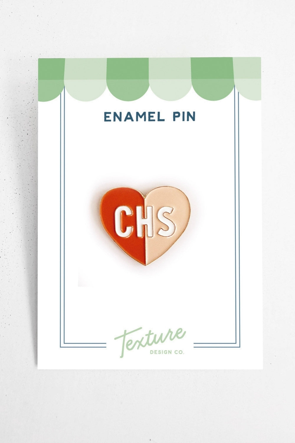 Charleston Heart Enamel Pin