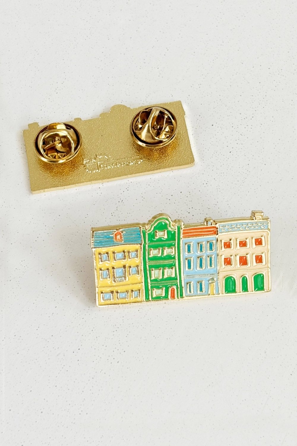 Charleston Row House Enamel Pin
