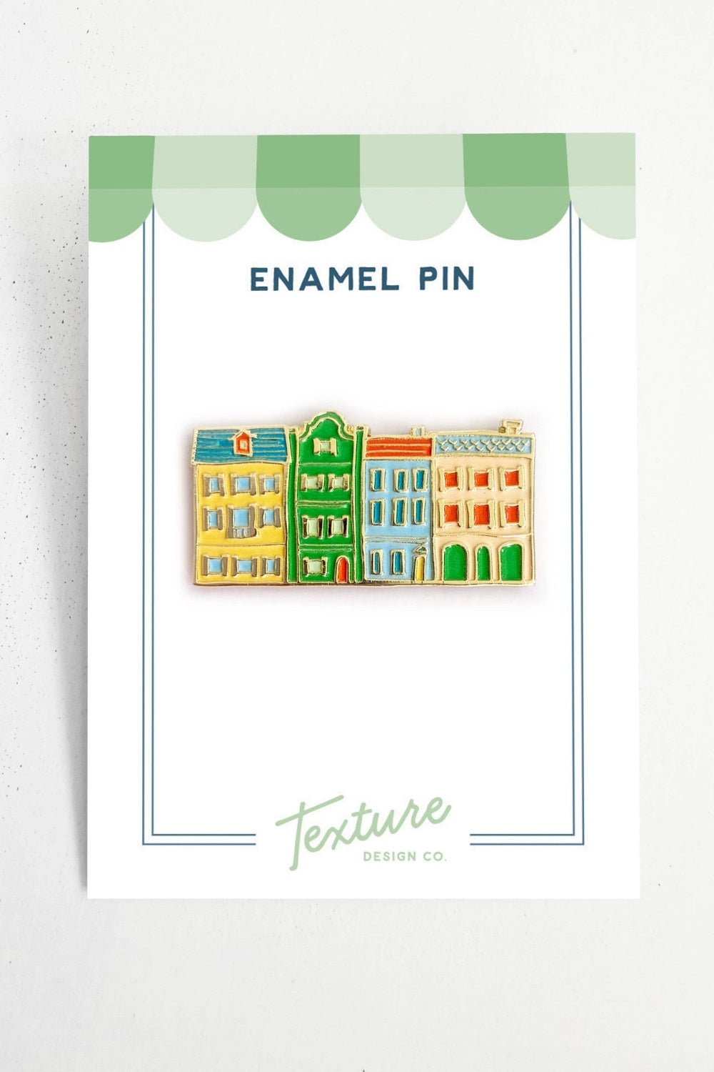 Charleston Row House Enamel Pin