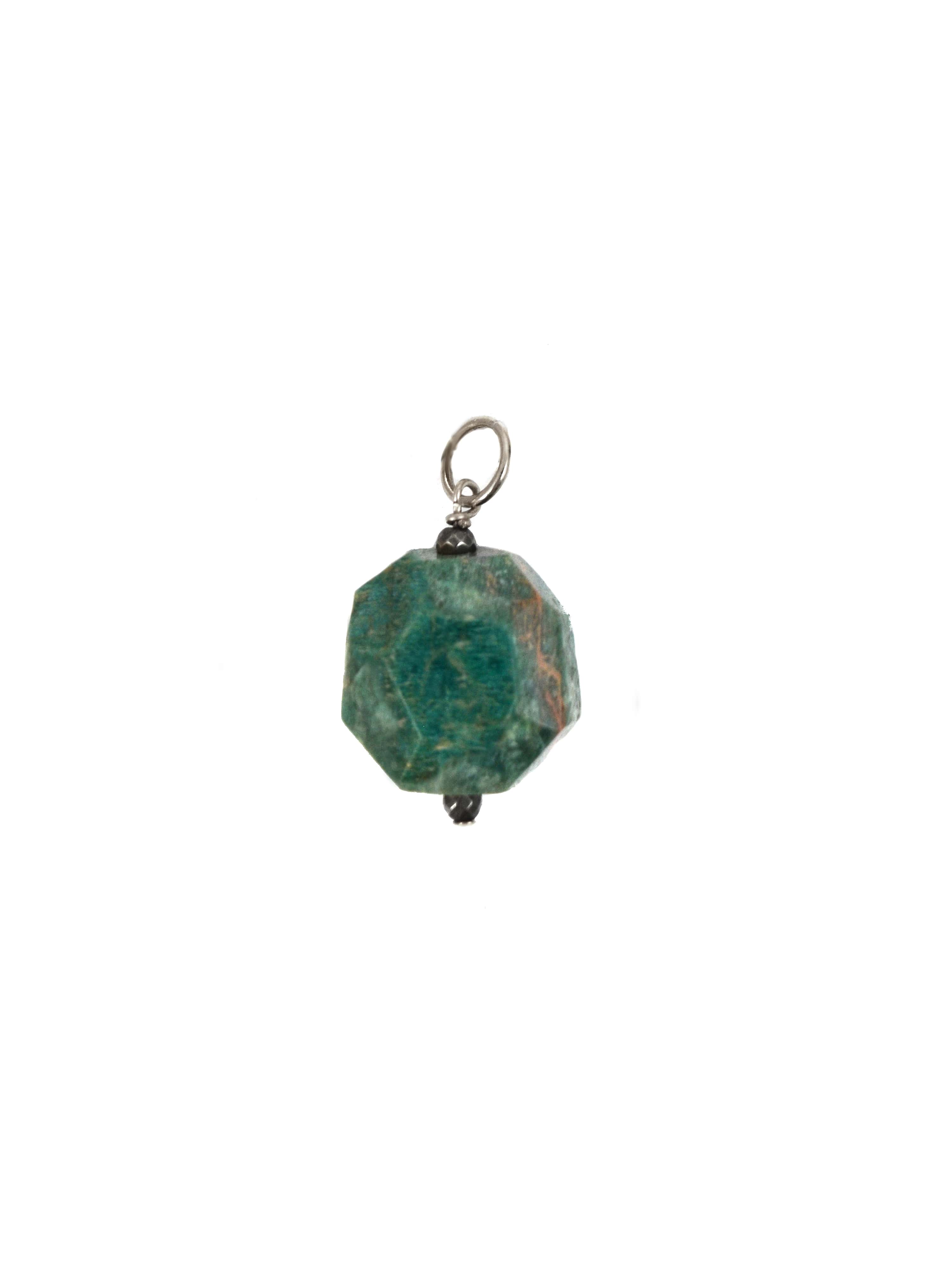 Chrysoprase Charm in Blue Green