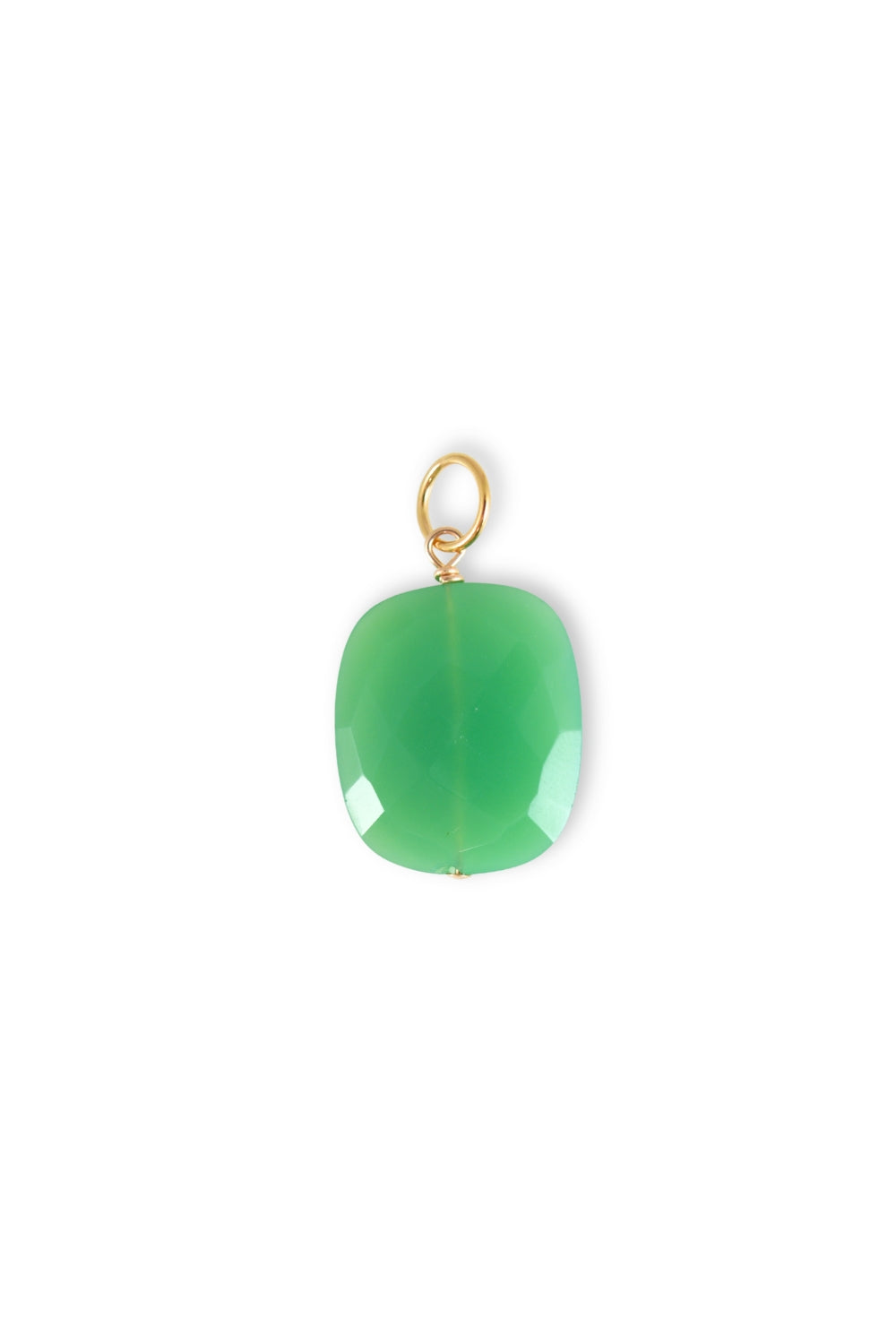 Chrysoprase Rectangle Charm