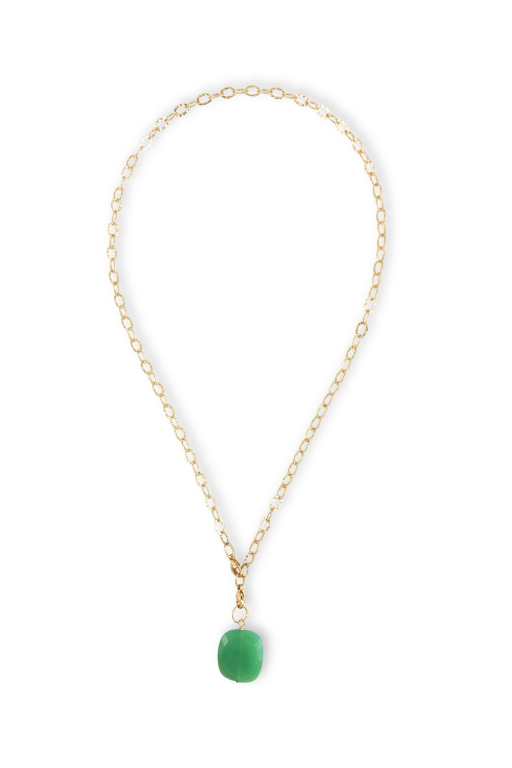 Chrysoprase Rectangle Charm