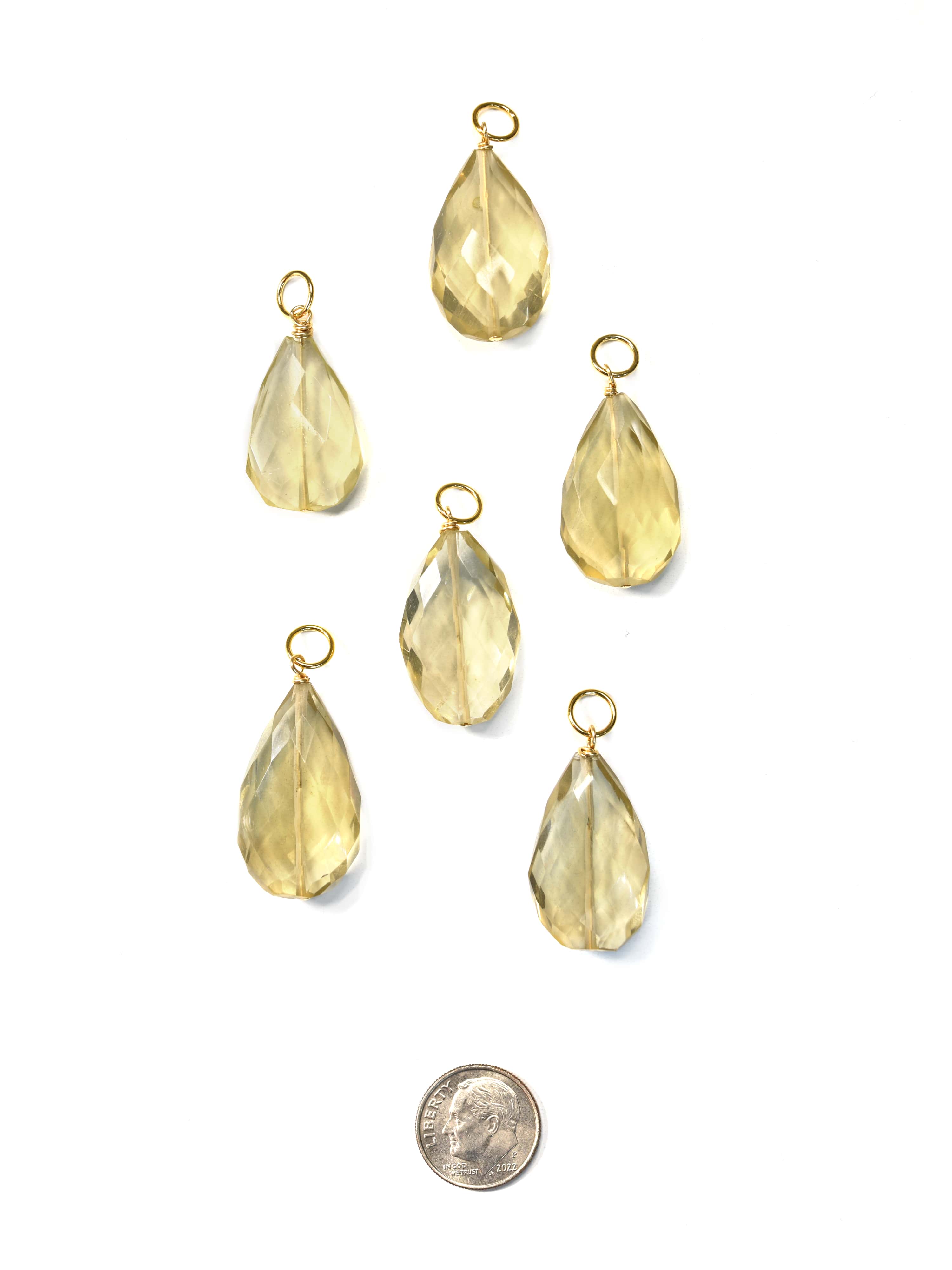 Cindy Citrine Faceted Charm