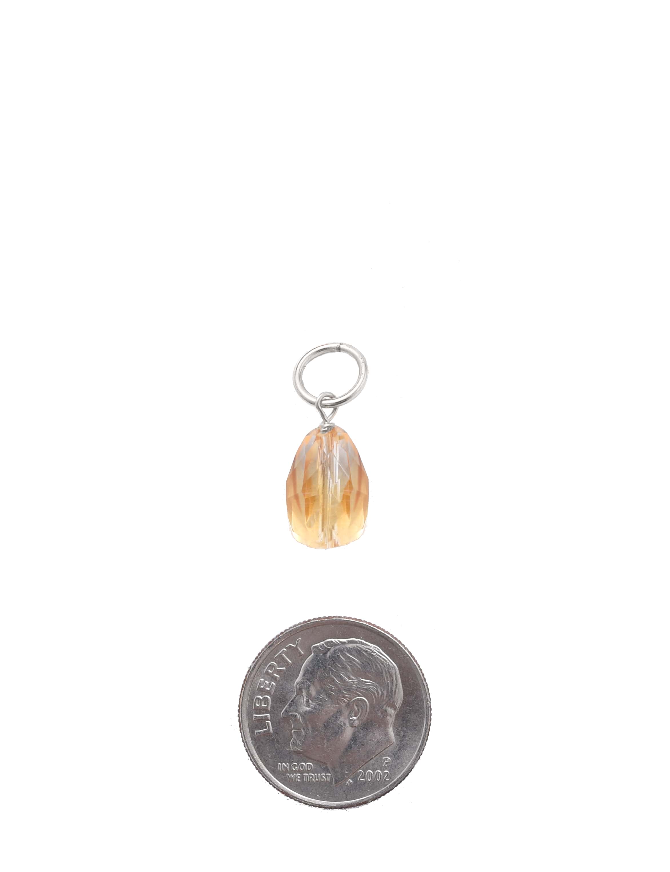 Citrine Faceted Charm