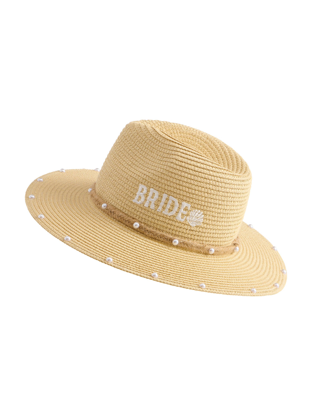 coastal bride adjustable straw hat