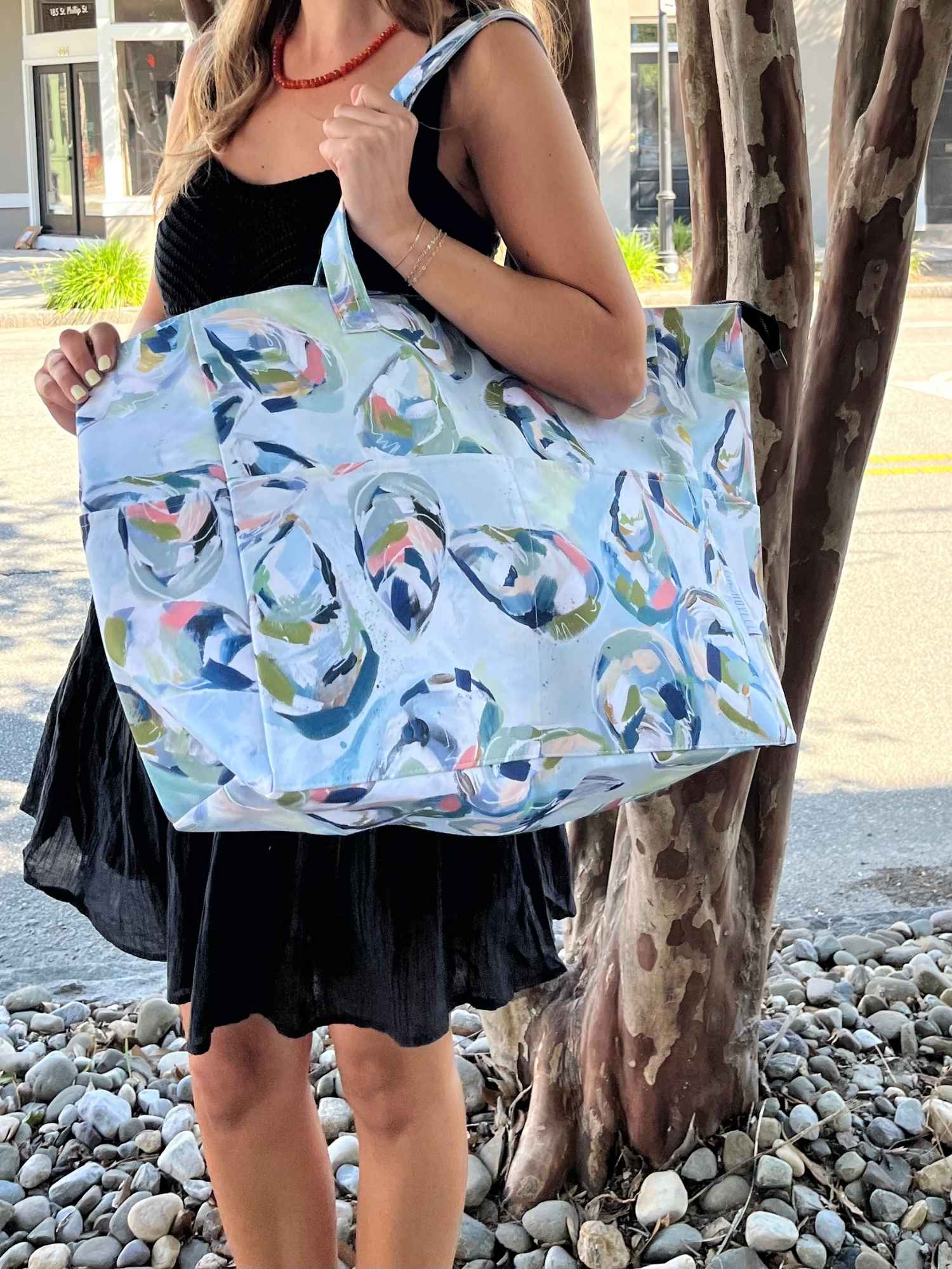 Colorful Oyster Beach Tote 