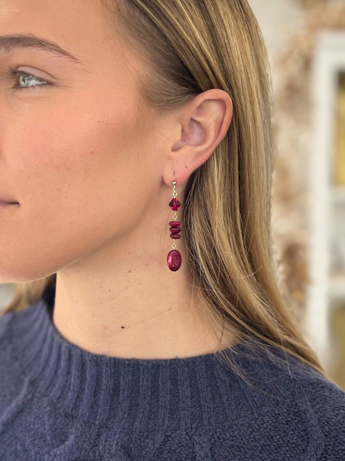 Cranberry Crush Earring