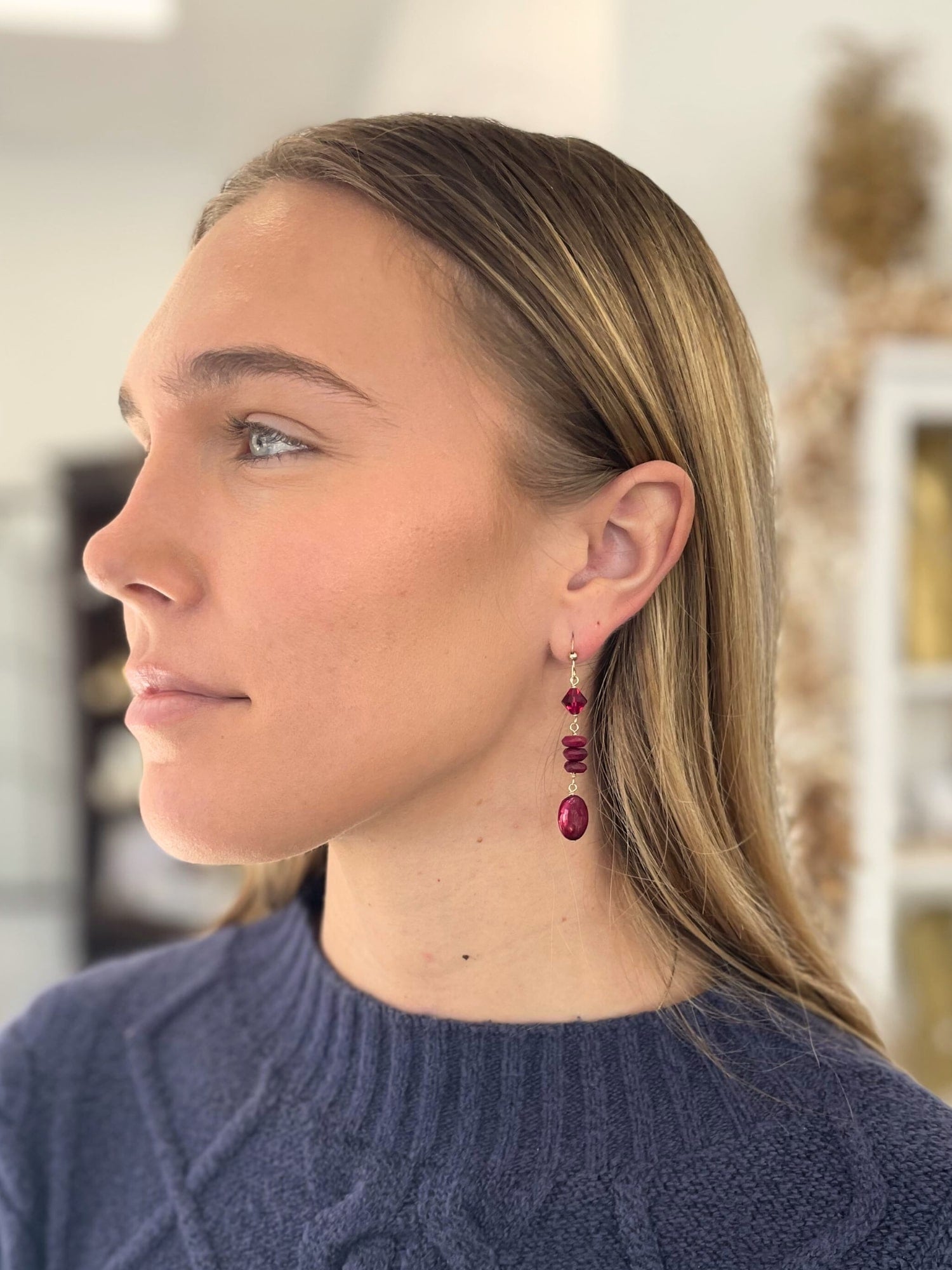 Cranberry Crush Earring