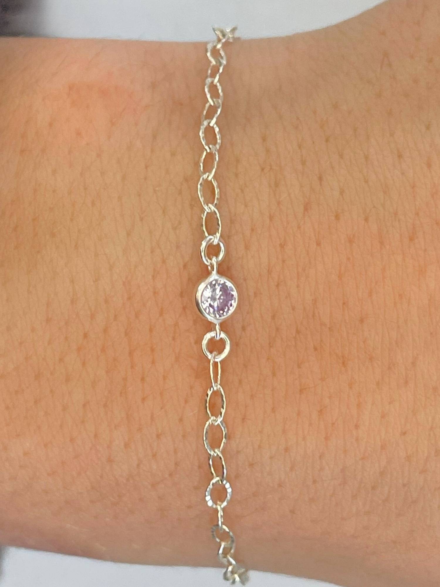 CZ June Birthstone Charm 