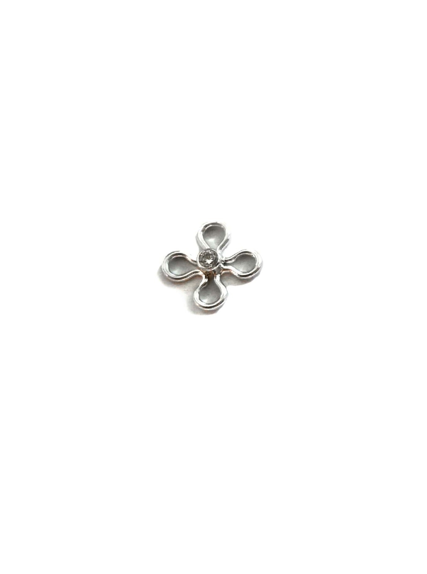 Daisy Charm in Cubic Zirconia