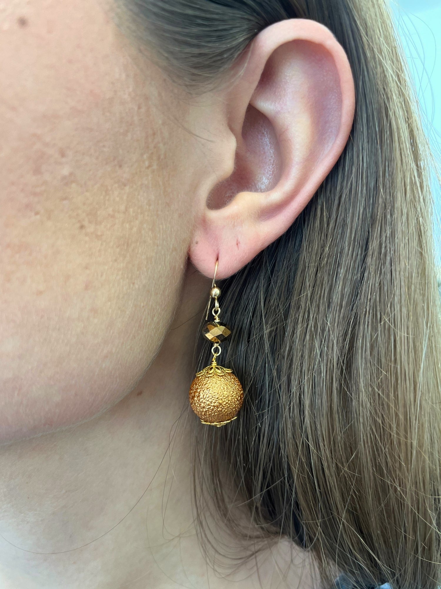 Dazzledrop Earrings in Caramel