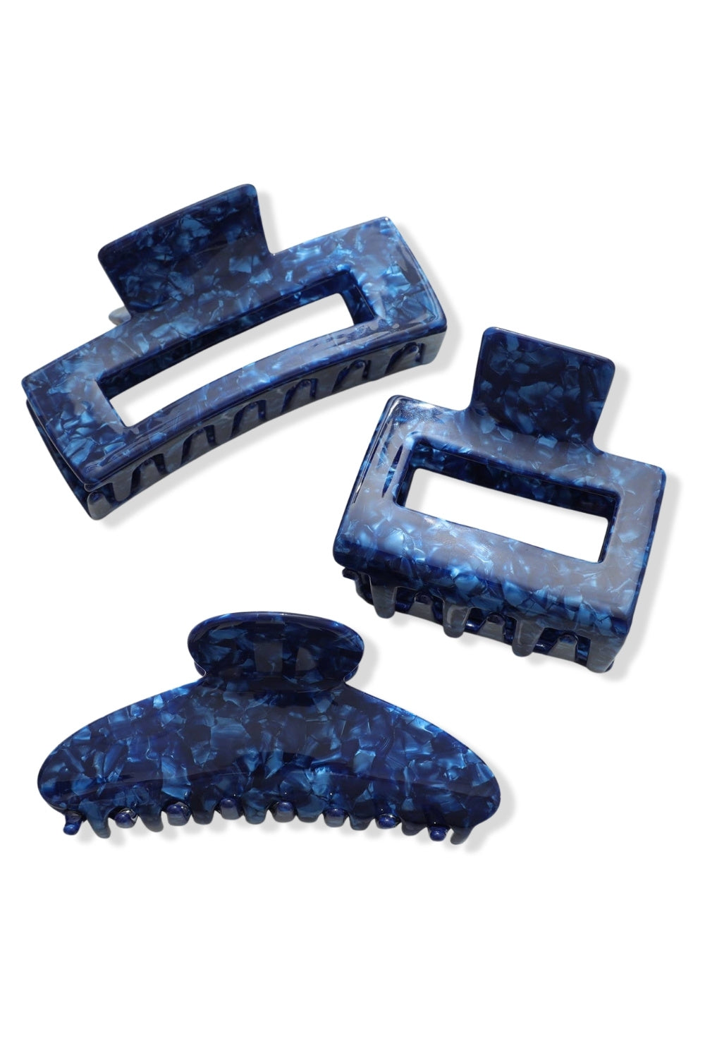 Denim Blue Claw Clips