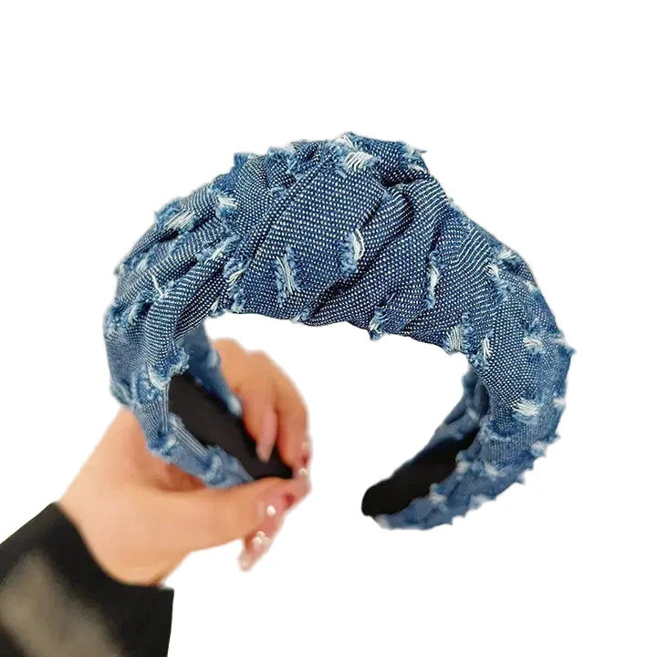  Denim Knot Headband 