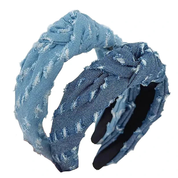 Denim Knot Headband 