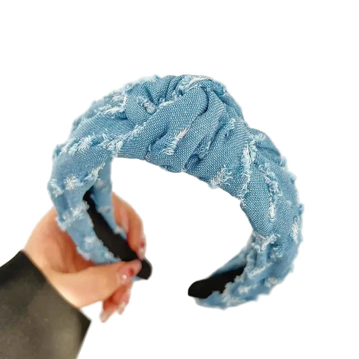  Denim Knot Headband 