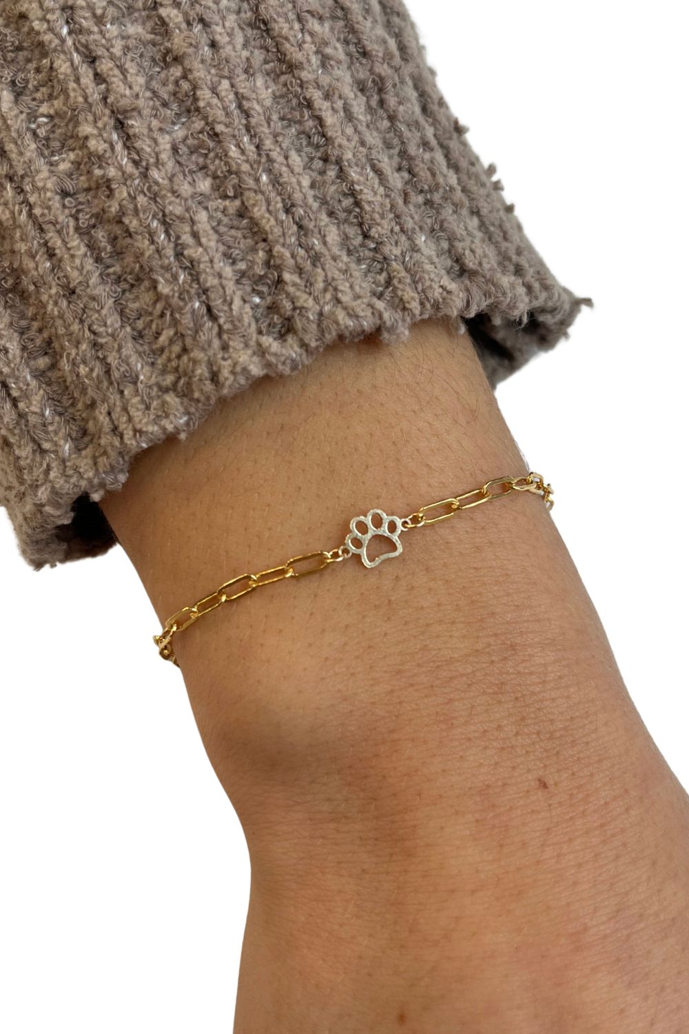 Dog Paw Charm in Gold Filled