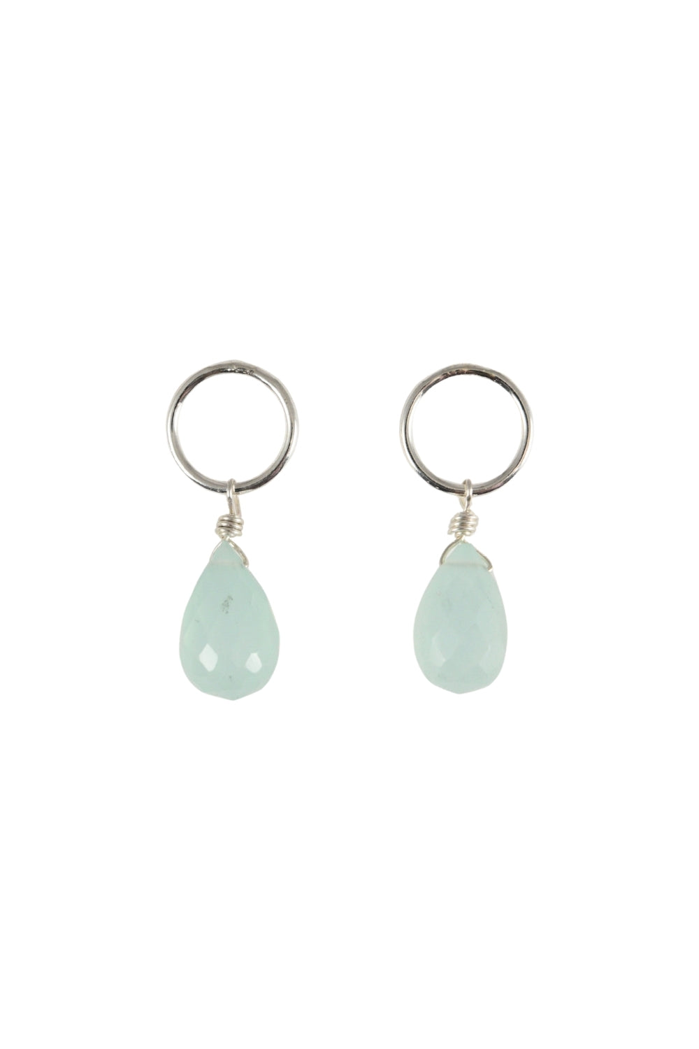 Dottie Earrings in Blue Chalcedony