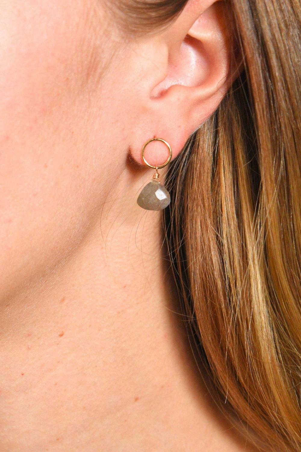 Dottie Earrings in Labradorite