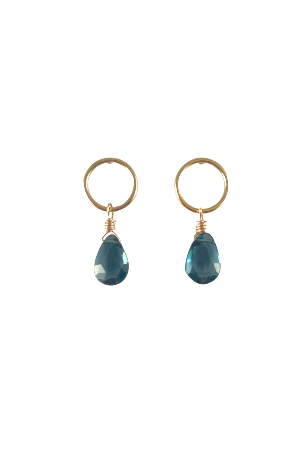 Dottie Earrings in London Blue Topaz