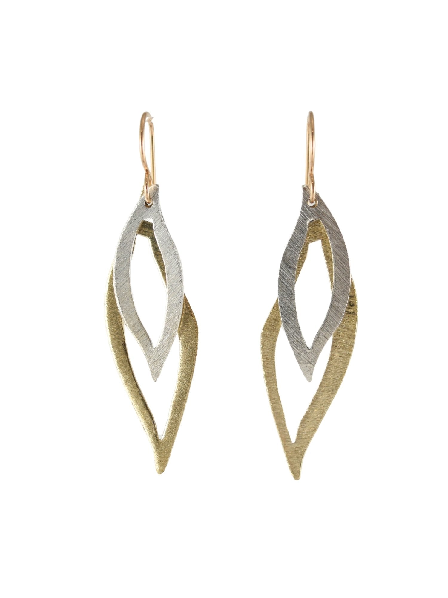 Double Carmen Earrings in Mixed Metal