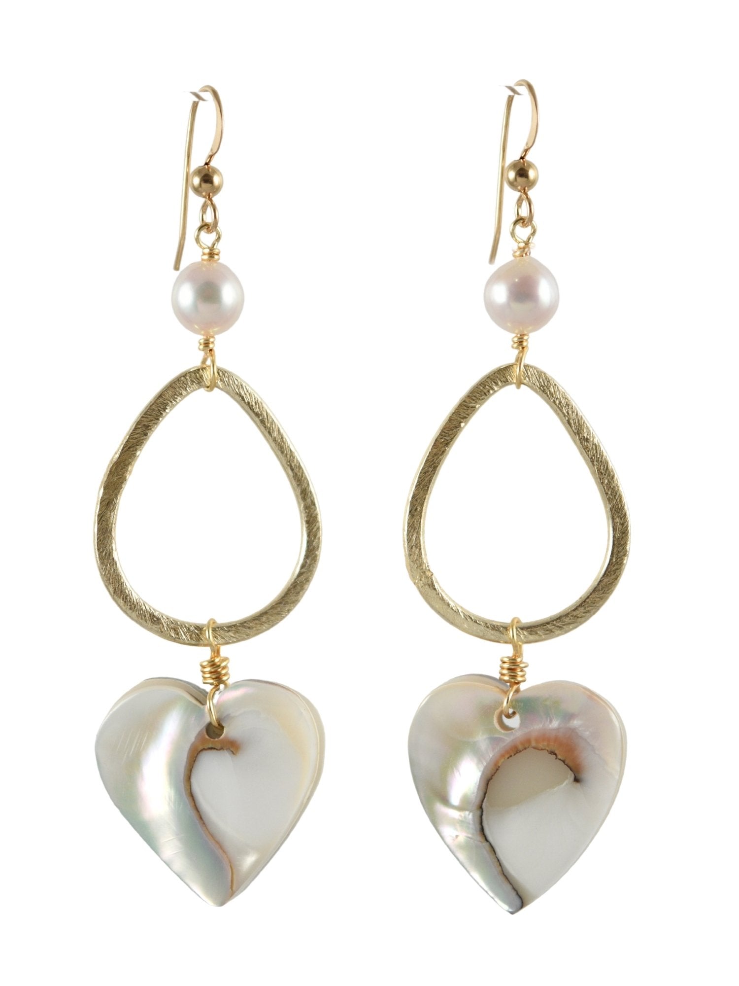 Drop of Heart Earrings 