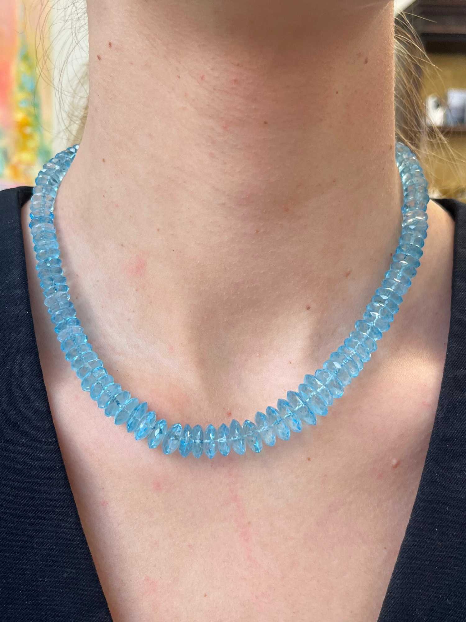 Elsa Blue Topaz Necklace