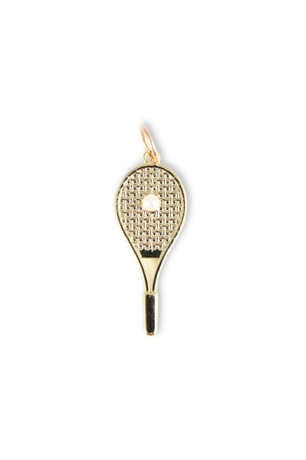 Emma Pearl Tennis Racket Charm