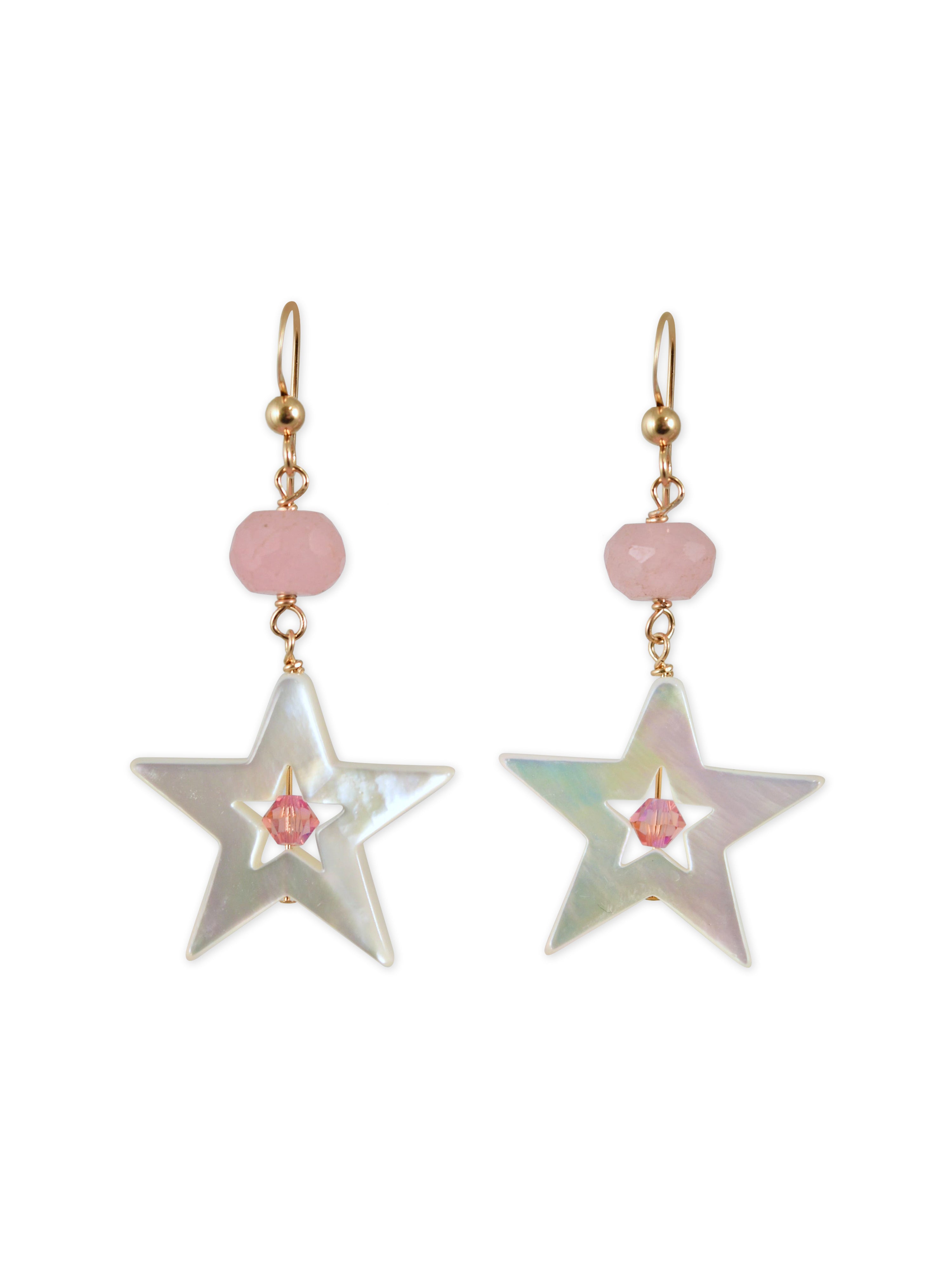 Estelle Earrings in Pink